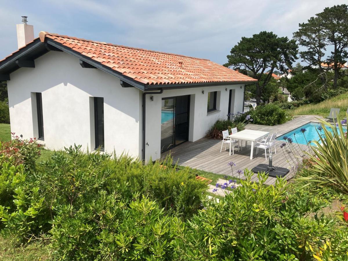 Villa Avec Piscine Privee, Vue Sur Mer Et Plage A Pied 800M Saint-Jean-de-Luz Ngoại thất bức ảnh
